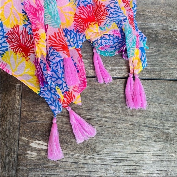 America & Beyond Colorful Cover Up Kimono - Picture 6 of 9